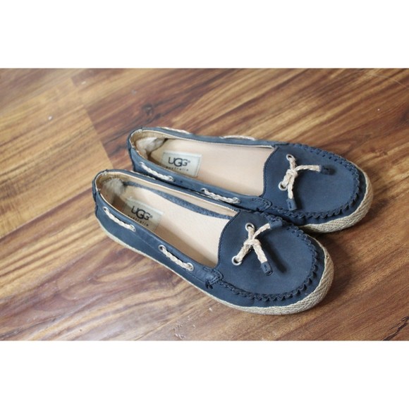 UGG Navy Loafer Flat Espadrilles Navy Size 6 | eBay UGG Navy Loafer Flat Espadrilles Navy Size 6